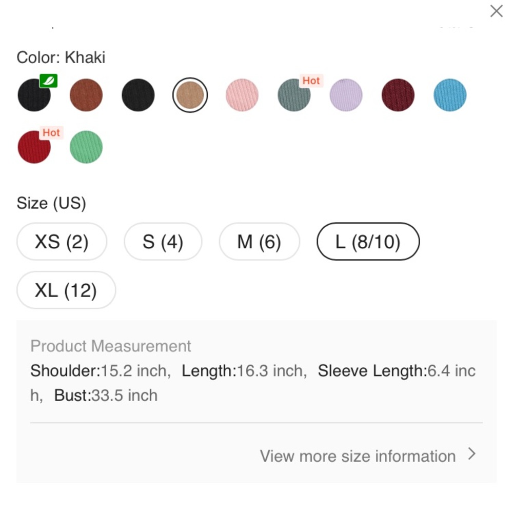 Shein basic cropped tee - Picture 3 of 6